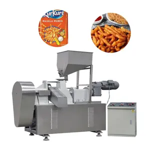 China Factory Nik Naks Máquina para hacer rizos de maíz Extrusora Kurkure Cheetos Línea de producción de bocadillos