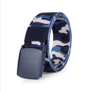 Ceinture en nylon DFCB02 de 125 cm pour étudiants, avec boucles en plastique, style camouflage marin et woodland, pour le camping et le combat, tendance - Product Image 3