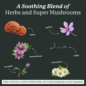 Gummies pour le sommeil à la baie de sureau et aux champignons, <span class=keywords><strong>sans</strong></span> mélatonine, <span class=keywords><strong>sans</strong></span> <span class=keywords><strong>sucre</strong></span>, 60 unités - Product Image 3