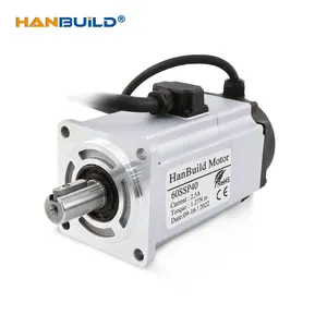 HanBuild 0.4kwサーボモーター (ブレーキ付き) 60SSP40 1.27N.m 2.5A 3000-6000rpm for Motor in automatic feeder ac servo motor 400w