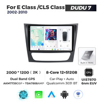 MEKEDE DUDU7 A7870 Car-play Android Auto Car Audio Radio GPS navegación reproductor Multimedia para Benz Clase E CLS clase 2002-2010