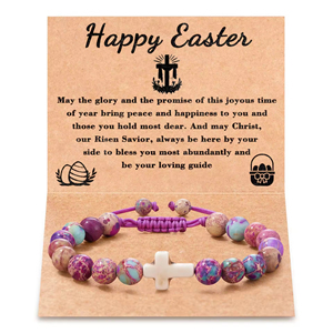 Bracelet unisexe tendance pour homme en pin impérial violet, avec design tressé en croix en œil <span class=keywords><strong>de</strong></span> <span class=keywords><strong>tigre</strong></span> givré noir, perle fleur zèbre <span class=keywords><strong>rose</strong></span> et boule <span class=keywords><strong>de</strong></span> diamant - Product Image 2