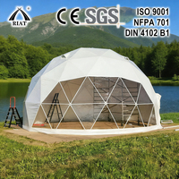 Tente dôme transparente en PVC de luxe pour l'extérieur, jardins, glamping, maisons géodésiques pour événements