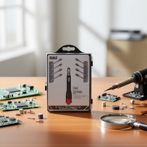 Jeu de tournevis de précision 341 Sh9, 8 pièces avec embouts magnétiques pour la réparation électronique - Product Image 3