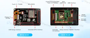ترقية SC01 PLUS أجهزة IOT 16MB hmi esp32 لوحة lcd مع شاشة عرض thermox IPS شاشة تعمل باللمس للتحكم في المطبخ