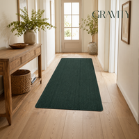 Tapis d'escalier en jute tissé à la main, motif personnalisable, écologique, moderne et minimaliste pour la maison et le salon par GravityGroup
