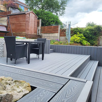 Planches de terrasse en WPC imperméables en relief 3D, décoration en bois, composite bois-plastique durable pour la construction de terrasses extérieures d'hôtels et de parcs