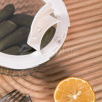 Boîte à lunch en verre de forme ronde de 570 ml, adaptée à une utilisation au micro-ondes, récipient de stockage alimentaire direct