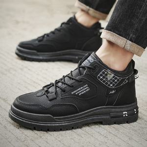 High Top Men's Shoes 2026 New Summer Sports Casual Board Shoes Breathable Mesh Thick Soled Casual Dress Oxford Shoes - Product Image 3