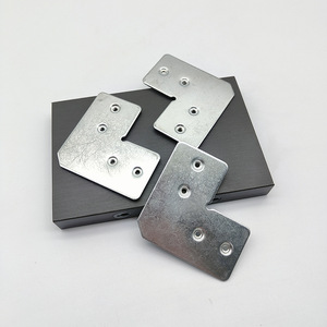 Aluminum Frame Corner <b>Brackets</b> 70x38.3mm Durable Connector For Glass <b>Mirror</b> Cabinet Door Bookcase Furniture Hardware - Product Image 1