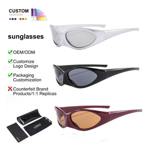 Gafas de Sol Steampunk Nuevas al por Mayor para Mujer, Gafas de Sol UV para Exteriores, Gafas de Sol Explosivas para Hombre, Gafas de Sol Personalizadas con Logotipo - Product Image 1