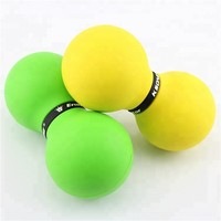Nouvelle tendance de haute qualité en gros Yoga Relaxation musculaire balle de crosse massage du corps balle de Massage d'arachide en caoutchouc naturel