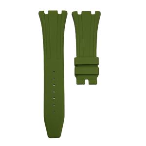Bracelet de montre en caoutchouc vert respirant gg Shock compatible avec Casioak GA2100 26mm, motif résistant à l'eau, luxe, personnalisé CN/GUA - Product Image 1