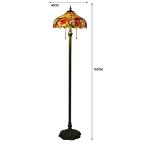 Lámpara de pie de vitral Tiffany LongHuiJing para restaurante - Product Image 2