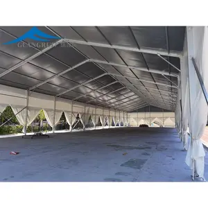 Salão de barracas em PVC transparente grande e barato para uso ao ar livre, 18m x 32m, à prova d'água para todos os eventos