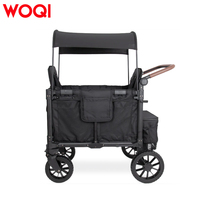 WOQI Chariot de rangement pliable portable pour poussette Chariot de camping et de shopping en plein air