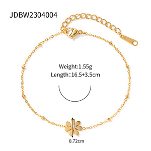 Xinglu OEM Bracciali retrò placcati oro 18K con liriche, in acciaio inossidabile inossidabile, certificati da terze parti, alla moda, unisex - Product Image 6