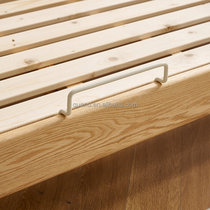 Giường ngủ gỗ sồi nguyên khối hiện đại đơn giản kiểu Bắc Âu DW8221 Quanu bán buôn kích thước 1.5m/1.8m - Product Image 5