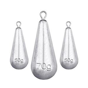 Plomb de pêche en forme de goutte 50g 70g pour la pêche en mer et sur roche, durable et fonctionnel - Product Image 1