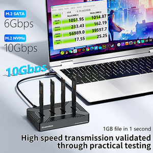 Astuccio esterno senza attrezzi NVME/SATA NGFF SSD custodia portatile M2 NVME custodia SSD NGFF SATA SSD custodia USB 3.1 Gen2 - Product Image 4