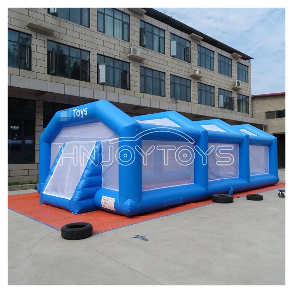 Outdoor games inflatable Soap Soccer Field Soapy inflatable football pitches with air blower