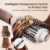 Sèche-cheveux et styler tout-en-un SD6-1015-5, ensemble cadeau 5 en 1 avec fer à boucler, brosse volumisante, diffuseur, concentrateur, idéal pour les voyages, pour femmes
