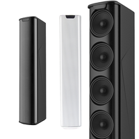 Haut-parleur colonne 120W pour système audio d'église et de lieux de moyenne taille, en ABS et aluminium, pour sonorisation intérieure