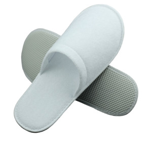 Cómodas zapatillas desechables de algodón de felpa para hotel, zapatillas de dormitorio de China, zapatillas de hotel baratas y cómodas para hotel - Product Image 2