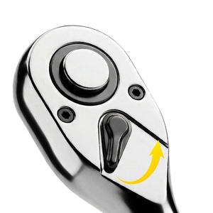 Llave de trinquete de mango corto de 72 dientes con agarre moleteado de 1/4 ", 3/8 ", 1/2 " para reparación automotriz y del hogar - Product Image 5