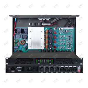 Amplificateur de puissance OEM Great Price EIF haute qualité BG4.6 classe D 4 canaux 4*600 watts avec montage en rack 1U et boîtier métallique pour église - Product Image 5