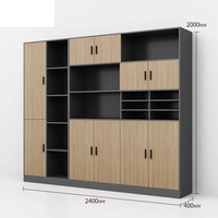 Meubles de bureau au design moderne, porte battante en bois, équipement de bureau, armoire de classement, rangement de dossiers