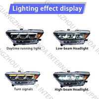 Bloc Optique Avant en Gros pour Ford Mustang 2015-2017 Phare LED Projecteur Lampe Frontale avec Feux de Jour Accessoires