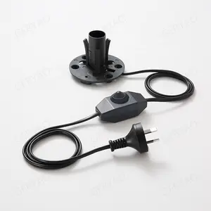 SAA Plug E14 Lamp Holder Electric Power Cable Cord with Dimmer Switch