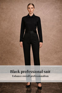 Trajes de Negocios Personalizados OEM ODM, Blazers para Mujer de Manga Larga, Corte Regular, Cierre de un Botón - Product Image 2