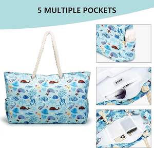 Sac tissé gratuit pour femmes, sac fourre-tout en cuir végétalien, grand sac de plage d'été, sac à main rétro fait à la main, sac à bandoulière - Product Image 4