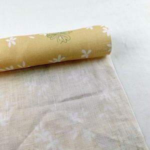 Nhà Máy Bán Tùy Chỉnh Thời Trang Mô Hình Màu Vàng 100% Linen Kỹ Thuật Số In Vải Dệt Thoáng Khí Đồng Bằng Cô Gái Bé Gái Áo Sơ Mi - Product Image 5