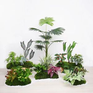 Muschio Artificiale per Decorazione Interna, <span class=keywords><strong>Prato</strong></span> Sintetico per Soggiorno, Paesaggistica in Miniatura 60cm/160cm 3.0kg - Product Image 1