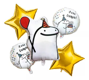 Palloncini in Foil con Figure di Line <span class=keywords><strong>Art</strong></span> Stile Ins per Compleanno, Decorazioni per Feste a Tema Bestia Cuorata, Oggetti di Scena Fotografici all'Ingrosso - Product Image 2