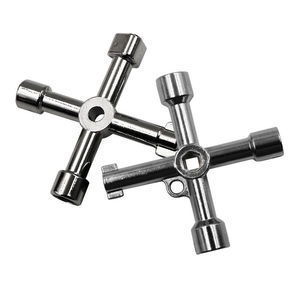 4-way Multi-Function Alloy Utility Cross <b>Key</b> for Train/Elevator DIY Grade 1:1 Service Customizable OEM Triangle/<b>Square</b> Design - Product Image 1