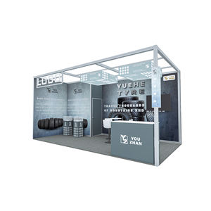 Stands modulaires personnalisables de 10x20 pieds, sublimation par transfert thermique, pliables, portables, pour salons professionnels, installation rapide, éclairage - Product Image 4