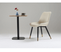 Hôtel italien moderne de haute qualité en cuir PU pieds en métal Accueil Restaurant Chaises de salle à manger