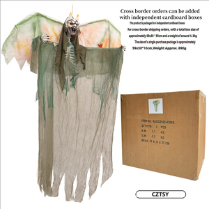 Decorazione per Parchi a Tema, Atmosfera Horror per le Feste, Demone Elettrico con Ali Svolazzanti, Angelo Luminoso, Grande Fantasma Sospeso per Halloween - Product Image 4