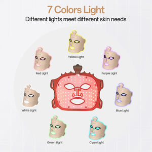 <span class=keywords><strong>Masque</strong></span> LED à lumière rouge de qualité supérieure, <span class=keywords><strong>masque</strong></span> facial LED à lumière rouge portable, fonction d'éclairage, <span class=keywords><strong>masque</strong></span> facial LED à lumière rouge 7 couleurs - Product Image 6