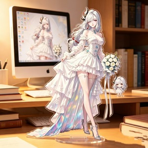 Figura de Acrílico de Yuanshen Impact: Novia en Vestido de Boda, <span class=keywords><strong>Raiden</strong></span> <span class=keywords><strong>Shogun</strong></span>, Furina, <span class=keywords><strong>Hu</strong></span> <span class=keywords><strong>Tao</strong></span>, Adorno de Escritorio, Regalo para Fans, Llavero - Product Image 1