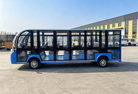 Autobús Eléctrico de 20 Asientos para Turismo, Ideal para Parques Temáticos y Fiestas, 28 km/h, Directo de Fábrica, Personalizable, Volante a la Izquierda/Derecha, Varios Colores