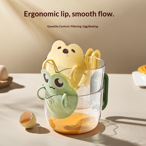 Taza Medidora <span class=keywords><strong>con</strong></span> <span class=keywords><strong>Filtro</strong></span> y Escala, de Grado Alimenticio, de Gran Capacidad, de Plástico, <span class=keywords><strong>para</strong></span> Huevos y Líquidos, Taza <span class=keywords><strong>para</strong></span> Hornear Huevos - Product Image 4