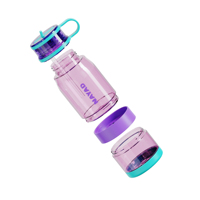 Mignon Impression Infantile Pc Sans Bpa Réutilisable Sport Potable Tasse En Plastique Bouteille D'eau pour Enfants Enfant