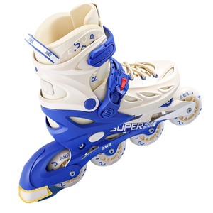 Sepatu Roda Little Champion Warna Kontras Baru untuk Anak-anak dan Dewasa, Pemula, Dua Gesper, Roda Tunggal, Semua Roda Menyala - Product Image 6