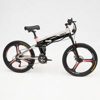 DISIYUAN jante en alliage d'aluminium 21 vitesses e vélo 500w pliant montagne vélo hybride électrique ebike