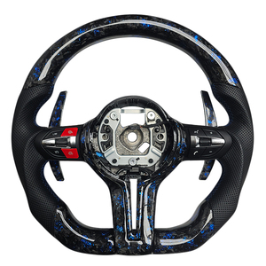 <b>Hot</b> Sale Forged Carbon Fiber Perforated Leather Steering Wheel for BMW 5 Series F30 F10 F32 F90 F80 F82 F87 Car Steering Wheel - Product Image 1